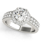 Engagement Rings Halo Round - TN50494-E